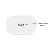 Cargador 20W USB-C (carga rápida)