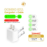 Cargador Apple 20W (Certificado) (CARGA RÁPIDA)