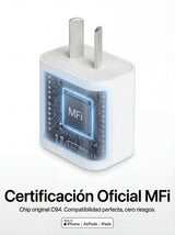 Cargador 20W USB-C (carga rápida)