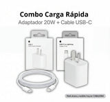 Pack de Carga Rápida 20W (Adaptador + Cable)